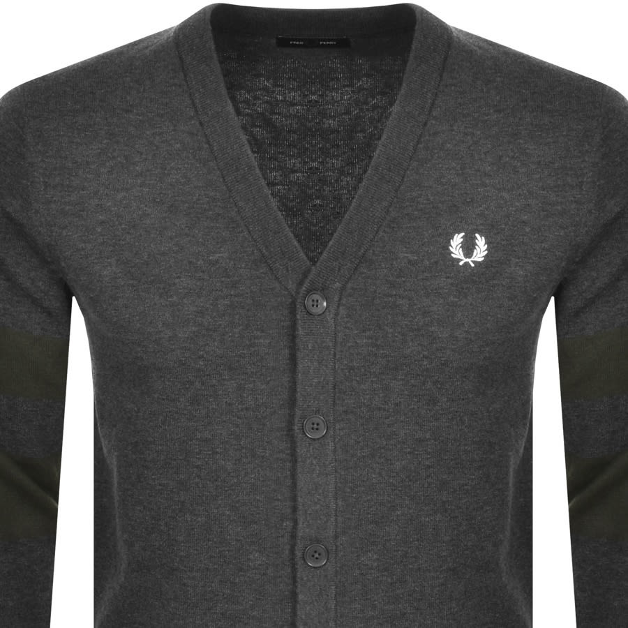 Alternative Image for ProductFred Perry Classic Knit Cardigan Grey2
